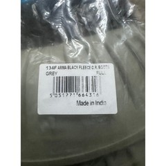 Arma Black Fleece Trim Overreach Bell Boots Grey Horse Size Full New with tags