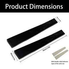 Luoyer 2 Pair Archery Bow Limb Silencers Stabilizers Shock Absorber Black