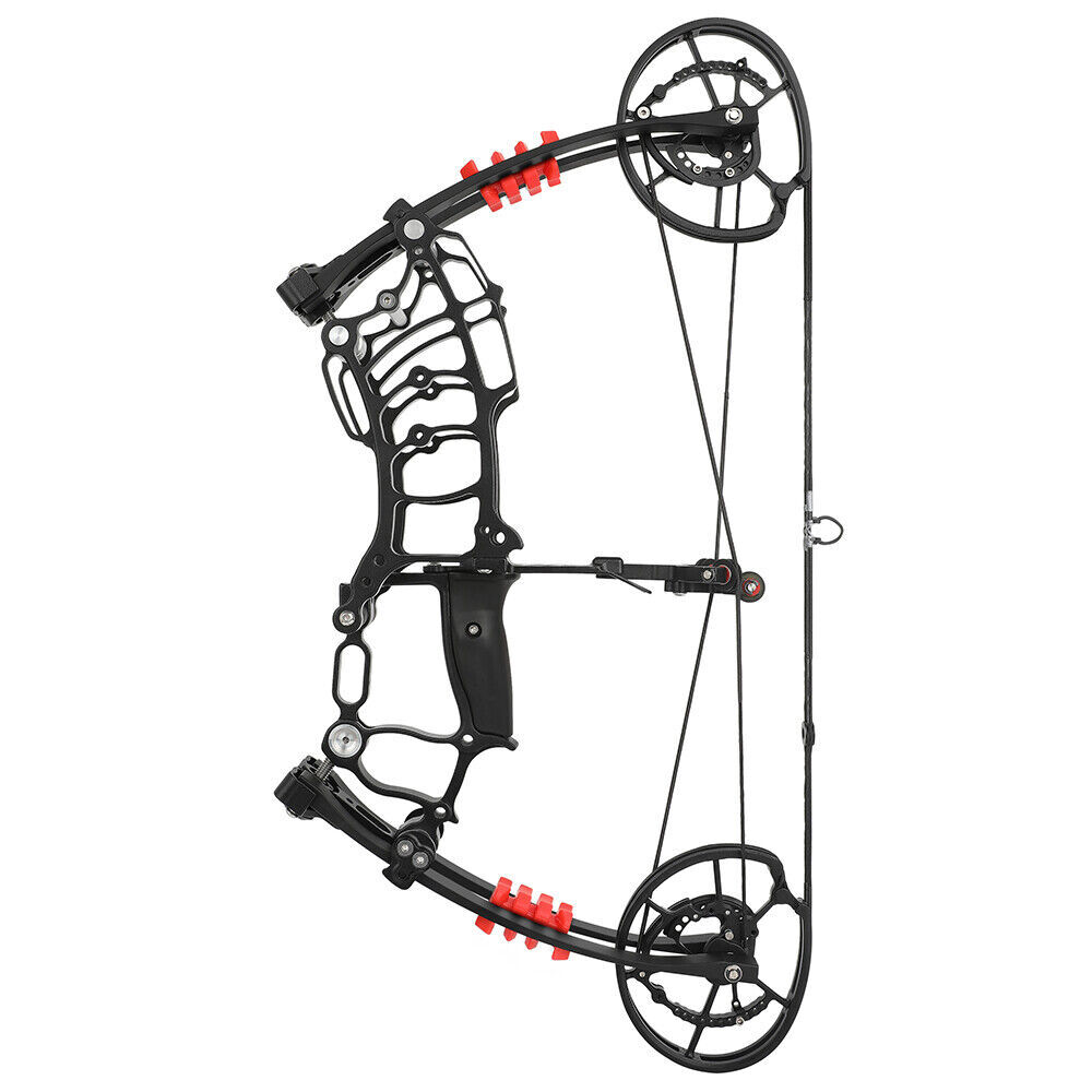 25» Compound Bow Kit Dual-use 30-60lbs Short Axis Archery Hunting Target RH LH
