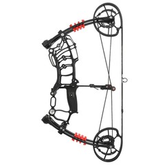 25» Compound Bow Kit Dual-use 30-60lbs Short Axis Archery Hunting Target RH LH