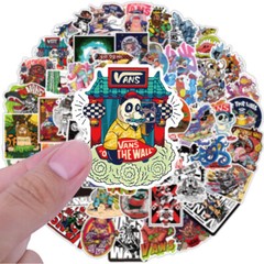100PCS Stickers Bomb Vinyl Skateboard Guitar Luggage Pack Tide Brand Logo Decals