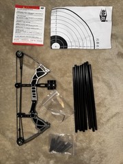 9.5″ Mini Compound Bow and Arrow Set with 12 Arrows Target Shooting Archery Toy