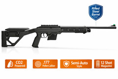 Crosman 1077 CO2 Powered .177 Pellet Air Rifle Tactical Synthetic Stock