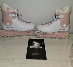 Rolling Bunny Inline Skate Women 8 Pink Adjustable Roller Blades SEE DESCRIPTION