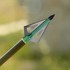 12Pcs 30» Archery Carbon Arrows 100 grain Broadheads Quiver Bow Target Hunting