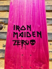 Zero Skateboards x Iron Maiden Piece of Mind skateboard deck 8.375 Metallica SOD
