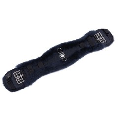 Christ Lammfelle Anatomic Sheepskin Dressage Girth – Black/Anthracite – 60cm/24″