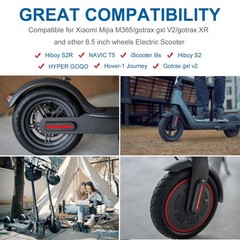 GLDYTIMES 8.5×2.0 Inner Tube Replacement 8.5 inch, black inner tire 2pcs