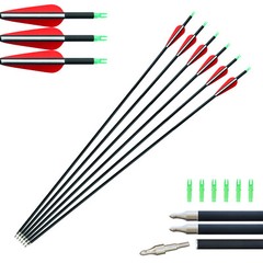 12 Mixed Carbon arrows hunting target arrows bow down bow long bow reverse bow