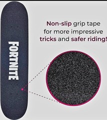 Fortnite Maple Deck Complete Skateboard ABEC-5 Bearings Non-Slip Grip 31 in
