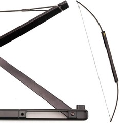 60″ Archery Foldable Bow Right Hand Folding Survival Bow Hunting Target Arrows