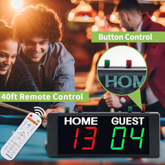Digital Cornhole Scoreboard with Drink Holder Set, Electronic Scoreboard with Re