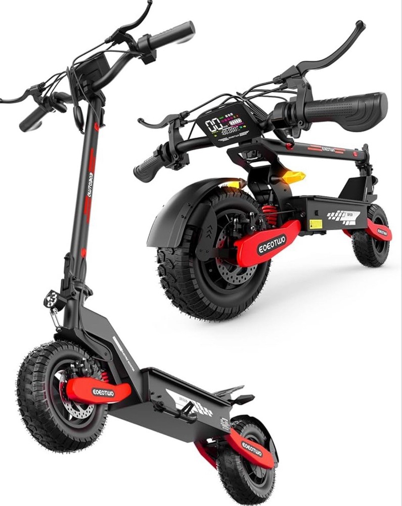 4000W Folding Electric Scooter Full Suspension 11in Tires 50MPH Top Speed