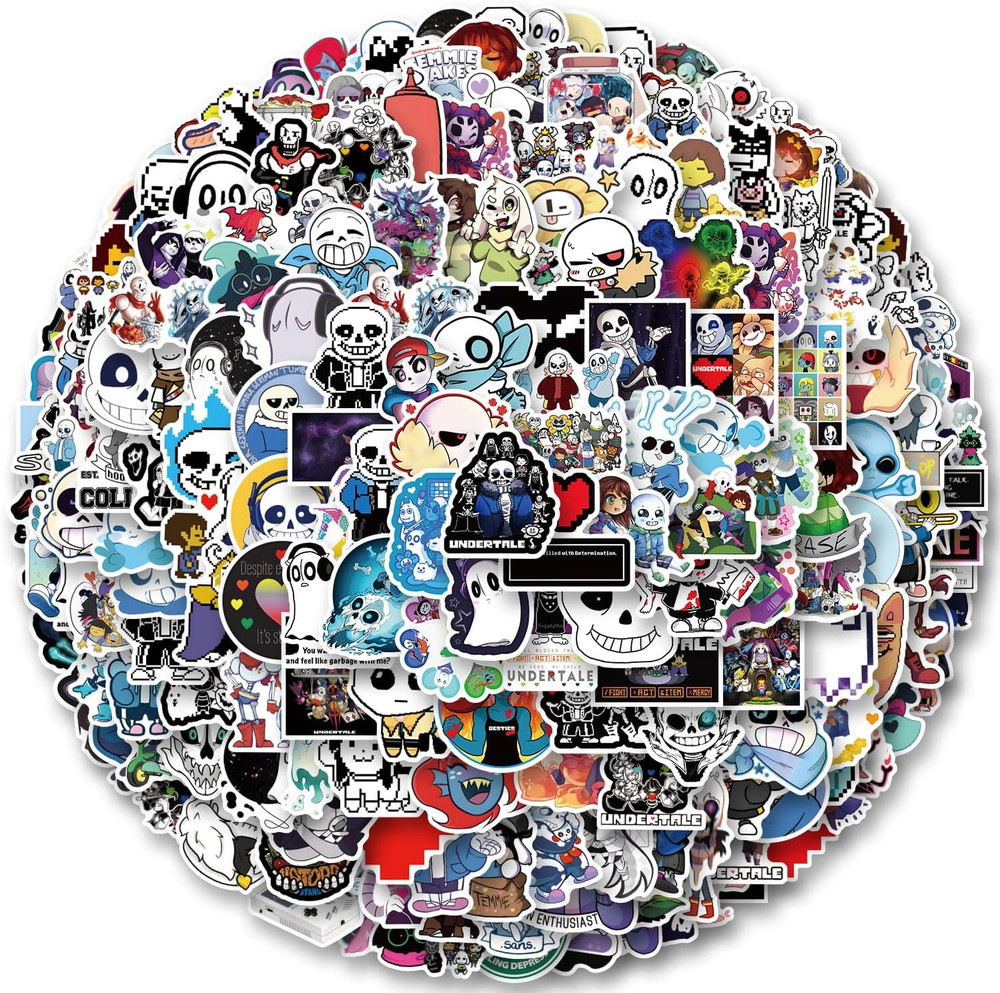 200Pcs Undertale Stickers – Waterproof Vinyl Cute Stickers for Water Bottles…