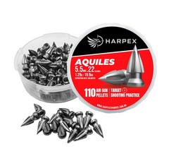 HARPEX Aquiles 110 Count BROADHEAD Pointed 5.5mm .22 Caliber Airgun Pellets