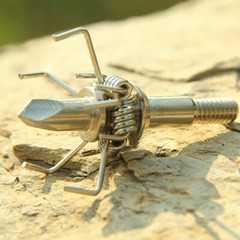 12x 100 Grain Small Game Broadheads Judo & Hammer Arrow Tips Screw-in Arrowheads