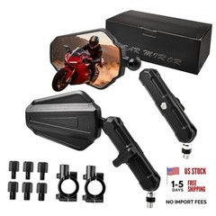 Adventure Motorcycle Mirrors, 8/10MM Screw Easy to Install Universal Rearview