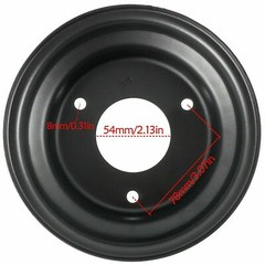6″ 145/70-6 Motorcycle Front Rear Wheel Rim Tire Tube for GO Kart ATV Off-Road
