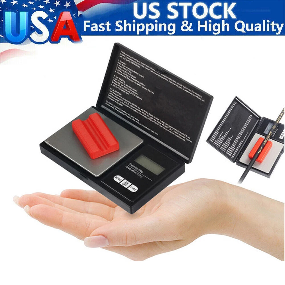 Digital Arrow Scale LCD Archery Grain Draw Weight Scale Mini Set W/ Arrow Holder