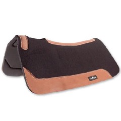 Classic Equine Contourpedic Saddle Pad – Black 30×30 – 1/8” Wool Felt Top &
