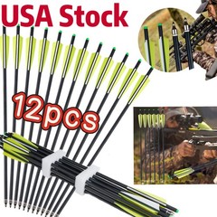 20″ Crossbow Bolts Crossbow Arrow OD 8.8 Half Moon Nock for Crossbow under 250lb