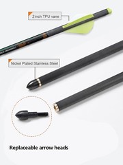 20″ 6/12pcs Crossbow Bolts Arrow Broadheads Archery Target Hunting Shooting