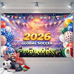 World Cup Banner International Soccer Event Party Decorations Soccer Stadium Bac