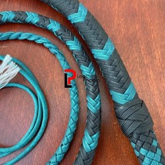 Handmade Nylon Paracord Braided Bullwhip 16-Strand (4FT–16FT) Costume Cosplay Bu