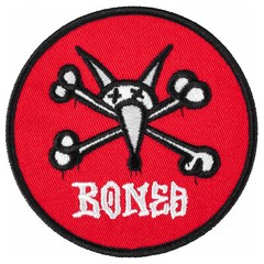 Powell Peralta Skateboard Patch Vato Rat Red Embroidered Iron /Sew On