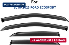 Window Visors Rain Guards for Ford EcoSport 2018 2019 2020 2021 2022, Out-Channe