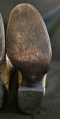 Rare Vintage Tony Lama Grey Bullhide Buckaroo Cowboy Boots-M 8 AA / W 9.5 Narrow