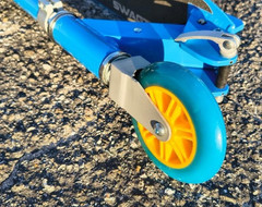 SWAGTRON K1 Kick Scooter Children & Teens Foldable Blue w/ Yellow Free US Ship