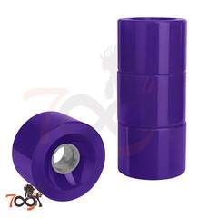 Cal 7 60mm 83A Cruiser Skateboard Wheels Solid Purple (4pcs)