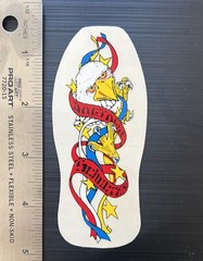 Vtg 1980’s Dogtown Skateboard’s Sticker Schultes Bald Eagle Red, White & Blue