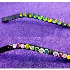 Top Quality Browbands in Two Different Multicolored genuine leather Browband