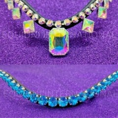 Best Quality With Blue & Multicolor Browbands (12mm+6mm) in Designer Padding