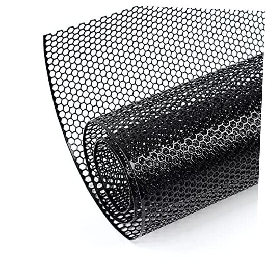 47×16 inches Car Pickup Truck Grill Mesh Spoiler Bumper 6x1mm Honeycomb Black