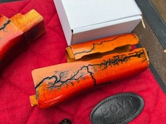 Custom Fractal Burned Romanian ak wood stock set surplus for AGE/GBB airsoft