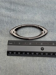 Black Chromed Oval Carabiner