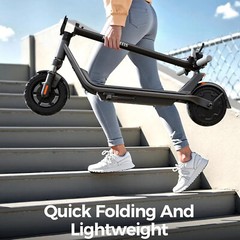 Electric Scooter for Teen/Adult – Foldable, Dual Suspension, Ideal Commute APP