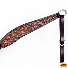 Western Headstall and Breast Collar Set HILASON Tooled Leather Horse Bridle Tack
