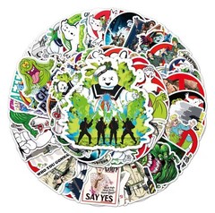 25 Piece Mix Lot 2” The Real Ghostbusters Stickers, Random Mix, Vinyl, Decals