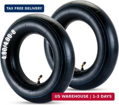 2Pcs 4.80/4.00-8 Inner Tubes with TR-87 Valve Stem, Replacement Tire Tubes for L