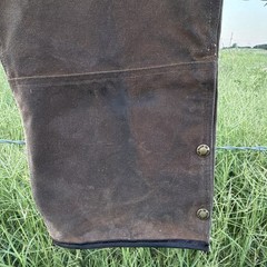 Filson Tin Cloth Chaps Waxed Cotton Long Hunting Trail Pants Made in USA
