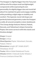 Sanford Shapes SNAPPER – LINEUP Sapphire Wheels Complete Rode Twice Lknu