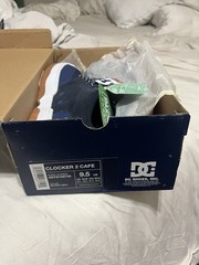 DC Shoes Clocker 2 Cafe Skateboarding Shoes Navy/Black Blue US 9.5 D