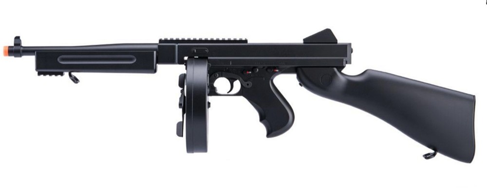 M811 Double Eagle AEG Airsoft Tommy Rifle Gun w/ Battery & DRUM-MAGAZINE