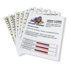 Weatherproof Aiming Scope Sight Tapes For Hogg Mob Fast Eddie 20 To 100 Yards