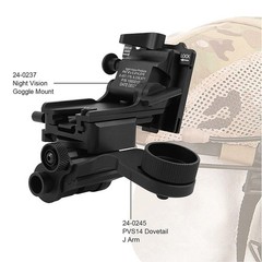 Gexmil PVS 14 J Arm Night Vision Goggles NVG Mount Metal Helmet Mount Rhino M…