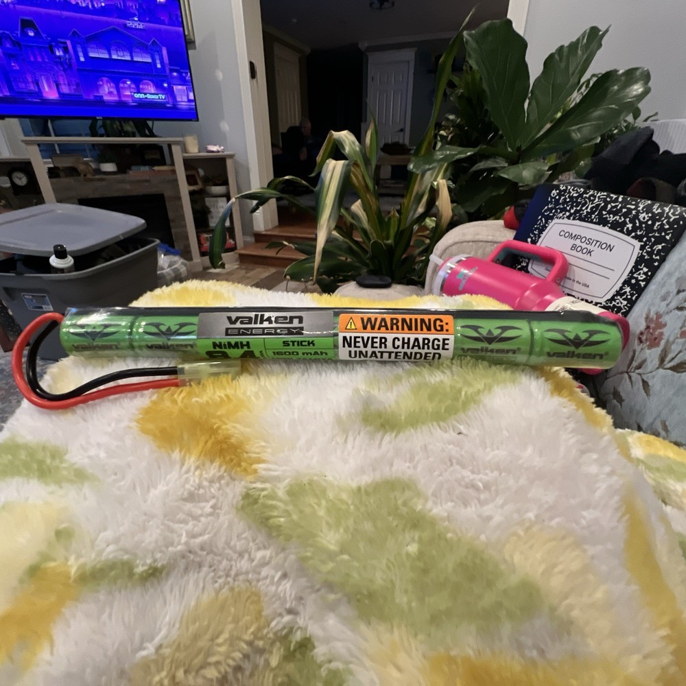 Valken Airsoft Energy NiMH 8.4v 1600mAh Flat Pack Stick Style Battery